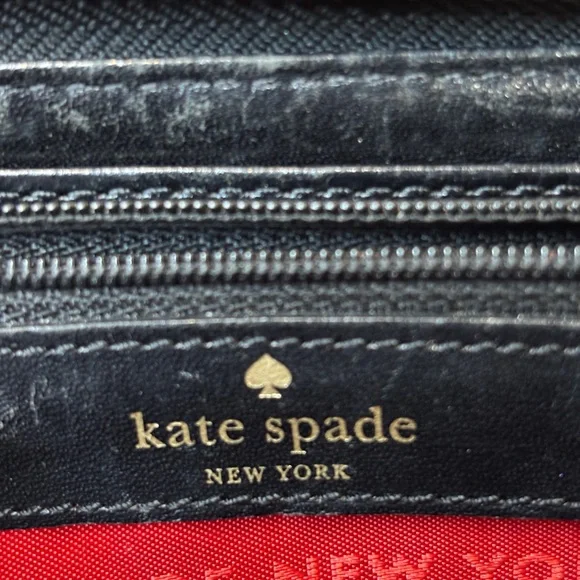 Kate Spade New York Continental Wallet black and white polka‎ dot Good Condition - Picture 8 of 8